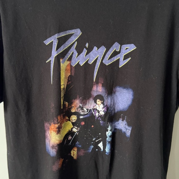 Garage Prince Purple Rain Black Graphic Tee Medium - Picture 5 of 5